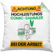Comic-Sammler Kissen mit Füllung 40x40 Geschenk Lustiger Spruch Geschenkidee für Comic-Sammler Achtung Hochleistungs Comic-Sammler Bei Der Arbeit (Grau) Grün Trendation