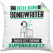 Songwriter Kissen mit Füllung 40x40 Geschenk für Songwriter Geburtstag Lustiger Spruch Was Ist Deine Superkraft (Grau) Grün Trendation