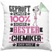 Chemiker Geschenk Lustiger Spruch für Chemiker Geschenkidee Bester Chemiker Der WeltKissen mit Füllung 40x40 (Grau) Grün Trendation