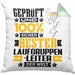 Laufgruppenleiter Geschenk Lustiger Spruch für Laufgruppenleiter Geschenkidee Bester Laufgruppenleiter Der WeltKissen mit Füllung 40x40 (Grau) Grün Trendation