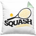 Lustige Squash-Kissen mit Füllung 40x40 Geschenk für Squash-Spieler (Grau) Grün Trendation