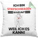 Stiefschwager Geschenk Kissen mit Füllung 40x40 Lustiger Spruch Ich Bin Stiefschwager Warum Weil Ich Es Kann Geschenkidee Bester Stiefschwager Geburtstag (Grau) Grün Trendation