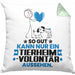 Tierheimvolontär Geschenk Kissen mit Füllung 40x40 So Gut Kann Nur Ein Tierheimvolontär Aussehen Geschenkidee (Grau) Grün Trendation