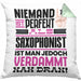 Saxophonist Geschenk Kissen mit Füllung 40x40 Lustige Geschenkidee für Saxophonist Geburtstag Niemand Ist Perfekt Aber Als Saxophonist Ist Man Nah Dran (Grau) Grün Trendation