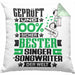 Singer-Songwriter Geschenk Lustiger Spruch für Singer-Songwriter Geschenkidee Bester Singer-Songwriter Der WeltKissen mit Füllung 40x40 (Grau) Grün Trendation