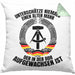 DDR Mann Kissen mit Füllung 40x40 Geschenk Unterschätze Niemals Einen Alten Mann Der In Der DDR AufgewachsenIst (Grau) Grün Trendation