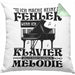 Klavier-Spieler Kissen mit Füllung 40x40 Geschenk Klavier Geschenkidee Flügel Musiker Ich Mache Keine Fehler Wenn Ich Klavier Spiele (Grau) Grün Trendation