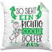 Golf-Spieler Kissen mit Füllung 40x40 Geschenk So Sieht Ein Richtig Cooler Golf-Spieler Aus Geschenkidee Spruch Lustig (Grau) Grün Trendation