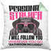 Labrador Besitzerin Kissen mit Füllung 40x40 Geschenk Lustiger Spruch Geschenkidee Personal Stalker (Grau) Grün Trendation