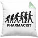 Apotheker Kissen mit Füllung 40x40 Geschenk Apothekerin Geschenkidee Evolution (Grau) Grün Trendation
