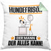 Hundefrisör Kissen mit Füllung 40x40 Geschenk für Hundefrisör Der Mann Der Alles Kann Geschenkidee zum Geburtstag (Grau) Grün Trendation