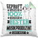 Musikproduzent Geschenk Lustiger Spruch für Musikproduzent Geschenkidee Bester Musikproduzent Der WeltKissen mit Füllung 40x40 (Grau) Grün Trendation