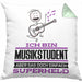 Musikstudent Geschenk Kissen mit Füllung 40x40 Ich Bin Musikstudent Aber Sag Doch Einfach Superheld Lustige Geschenkdiee für Musikstudent (Grau) Grün Trendation