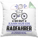 Radfahrer Geschenk Kissen mit Füllung 40x40 So Gut Kann Nur Ein Radfahrer Aussehen Geschenkidee (Grau) Grün Trendation