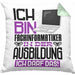 Fachinformatiker Ausbildung Kissen mit Füllung 40x40 Geschenk Ich Bin Fachinformatiker In Der Ausbildung Ich Darf Das Geschenkidee Spruch (Grau) Grün Trendation