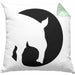 Lustige Tapir Kissen mit Füllung 40x40 Geschenk Tapir Liebhaber Grafik (Grau) Grün Trendation