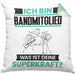Bandmitglied Kissen mit Füllung 40x40 Geschenk für Bandmitglied Geburtstag Lustiger Spruch Was Ist Deine Superkraft (Grau) Grün Trendation