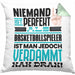 Basketballspieler Geschenk Kissen mit Füllung 40x40 Lustige Geschenkidee für Basketballspieler Geburtstag Niemand Ist Perfekt Aber Als Basketballspieler Ist Man Nah Dran (Grau) Grün Trendation