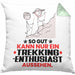 Trekking-Enthusiast Geschenk Kissen mit Füllung 40x40 So Gut Kann Nur Ein Trekking-Enthusiast Aussehen Geschenkidee (Grau) Grün Trendation
