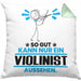 Violinist Geschenk Kissen mit Füllung 40x40 So Gut Kann Nur Ein Violinist Aussehen Geschenkidee (Grau) Grün Trendation
