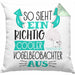 Vogelbeobachter Kissen mit Füllung 40x40 So Sieht Ein Richtig Cooler Vogelbeobachter Aus Geschenk Lustiger Spruch Geschenkidee (Grau) Grün Trendation