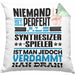 Synthesizer-Spieler Geschenk Kissen mit Füllung 40x40 Lustige Geschenkidee für Synthesizer-Spieler Geburtstag Niemand Ist Perfekt Aber Als Synthesizer-Spieler Ist Man Nah Dran (Grau) Grün Trendation