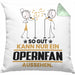Opernfan Geschenk Kissen mit Füllung 40x40 So Gut Kann Nur Ein Opernfan Aussehen Geschenkidee (Grau) Grün Trendation