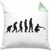 Boule Kissen mit Füllung 40x40 Geschenk Boule-Spieler Geschenkidee Spruch Boule Evolution Grafik (Grau) Grün Trendation