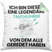 Tauchlehrer Geschenk Kissen mit Füllung 40x40 Lustige Geschenkidee Geburtstag für Tauchlehrer Ich Bin Dieser Legendäre Tauchlehrer Von Dem Alle Geredet Haben (Grau) Grün Trendation