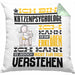 Katzenpsychologe Geschenk Kaffee-Kissen mit Füllung 40x40 Geschenkidee für Katzenpsychologe Ich Bin Katzenpsychologe Ich Kann Es Dir Erklären Jedoch Nicht Für Dich Verstehen Spruch Lustig (Grau) Grün Trendation