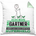 Gärtner Geschenk Kissen mit Füllung 40x40 Ich Bin Gärtner Aber Sag Doch Einfach Superheld Lustige Geschenkdiee für Gärtner (Grau) Grün Trendation