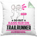 Trailrunner Geschenk Kissen mit Füllung 40x40 So Gut Kann Nur Ein Trailrunner Aussehen Geschenkidee (Grau) Grün Trendation