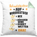 Windstärken Auf Norddeutsch Kissen mit Füllung 40x40 Geschenk Norddeutschland Spruch Büschen Wind Schiet Wetter (Grau) Grün Trendation