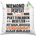 Plattenladenbesitzer Geschenk Kissen mit Füllung 40x40 Lustige Geschenkidee für Plattenladenbesitzer Geburtstag Niemand Ist Perfekt Aber Als Plattenladenbesitzer Ist Man Nah Dran (Grau) Grün Trendation