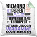 Tierverhaltenstherapeut Geschenk Kissen mit Füllung 40x40 Lustige Geschenkidee für Tierverhaltenstherapeut Geburtstag Niemand Ist Perfekt Aber Als Tierverhaltenstherapeut Ist Man Nah Dran (Grau) Grün Trendation