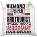 Radtourist Geschenk Kissen mit Füllung 40x40 Lustige Geschenkidee für Radtourist Geburtstag Niemand Ist Perfekt Aber Als Radtourist Ist Man Nah Dran (Grau) Grün Trendation