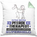 Pferdetherapeut Geschenk Kissen mit Füllung 40x40 Ich Bin Pferdetherapeut Aber Sag Doch Einfach Superheld Lustige Geschenkdiee für Pferdetherapeut (Grau) Grün Trendation