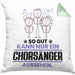 Chorsänger Geschenk Kissen mit Füllung 40x40 So Gut Kann Nur Ein Chorsänger Aussehen Geschenkidee (Grau) Grün Trendation