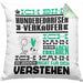 Hundebedarfsverkäufer Geschenk Kaffee-Kissen mit Füllung 40x40 Geschenkidee für Hundebedarfsverkäufer Ich Bin Hundebedarfsverkäufer Ich Kann Es Dir Erklären Jedoch Nicht Für Dich Verstehen Spruch Lustig (Grau) Grün Trendation