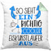 Eiskunstläufer Kissen mit Füllung 40x40 Geschenk So Sieht Ein Richtig Cooler Eiskunstläufer Aus Geschenkidee Spruch Lustig (Grau) Grün Trendation