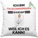 Fallschirmspringer Geschenk Kissen mit Füllung 40x40 Lustiger Spruch Ich Bin Fallschirmspringer Warum Weil Ich Es Kann Geschenkidee Bester Fallschirmspringer Geburtstag (Grau) Grün Trendation