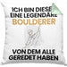 Boulderer Geschenk Kissen mit Füllung 40x40 Lustige Geschenkidee Geburtstag für Boulderer Ich Bin Dieser Legendäre Boulderer Von Dem Alle Geredet Haben (Grau) Grün Trendation