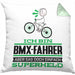 BMX-Fahrer Geschenk Kissen mit Füllung 40x40 Ich Bin BMX-Fahrer Aber Sag Doch Einfach Superheld Lustige Geschenkdiee für BMX-Fahrer (Grau) Grün Trendation