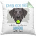 Labrador Besitzer Kissen mit Füllung 40x40 Geschenk Lustiger Spruch Geschenkidee Besitzerin Ich Bin Nicht toll Aber Mein Labrador Ist Es (Grau) Grün Trendation