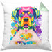 Rottweiler Besitzer Farbe Love Kissen mit Füllung 40x40 Geschenk Lustiger Spruch Geschenkidee Rottweiler Besitzerin (Grau) Grün Trendation