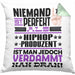 Hiphop-Produzent Geschenk Kissen mit Füllung 40x40 Lustige Geschenkidee für Hiphop-Produzent Geburtstag Niemand Ist Perfekt Aber Als Hiphop-Produzent Ist Man Nah Dran (Grau) Grün Trendation