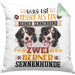Berner Sennenhund Besitzer Kissen mit Füllung 40x40 Geschenk Lustiger Spruch Geschenkidee Was Ist Besser Als Ein Berner Sennenhund (Grau) Grün Trendation