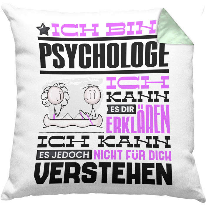 Kanufahrer Geschenk Kaffee-Kissen mit Füllung 40x40 Geschenkidee für Kanufahrer Ich Bin Kanufahrer Ich Kann Es Dir Erklären Jedoch Nicht Für Dich Verstehen Spruch Lustig (Grau) Grün Trendation