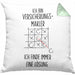 Versicherungsmakler Kissen mit Füllung 40x40 Geschenk Lustiger Spruch Ich Finde Immer Eine Lösung Kaffee (Grau) Grün Trendation