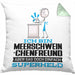 Meerschweinchenfreund Geschenk Kissen mit Füllung 40x40 Ich Bin Meerschweinchenfreund Aber Sag Doch Einfach Superheld Lustige Geschenkdiee für Meerschweinchenfreund (Grau) Grün Trendation
